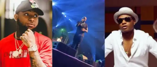 Davido uttered what sounded like “stop shouting Wizkid” while addressing his fans in Dubai (Video)